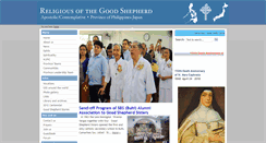Desktop Screenshot of goodshepherdsisters.org.ph
